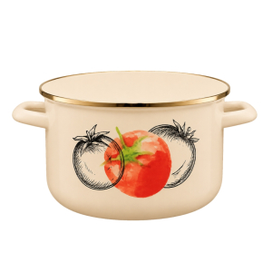 Garnek emaliowany BASSO 18cm/2L wzór 2